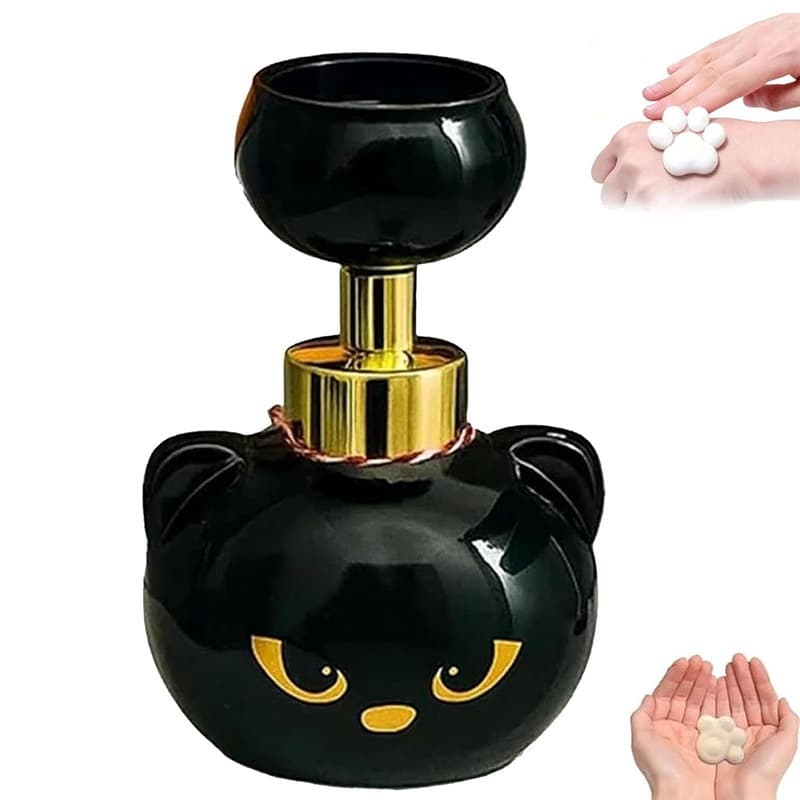 Transform Handwashing with the Black Cat Paw Soap Dispenser - image 1