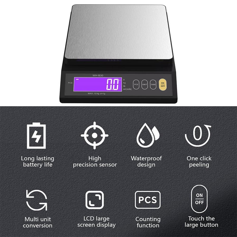 Effortless Baking with Waterproof 10kg Digital Kitchen Scales - image 11