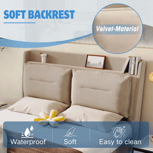Transform Your Bedroom with this Premium Velvet Storage Bed - image 45
