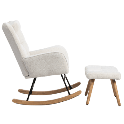 Discover Effortless Comfort in the Villalta Home White Rocking Chair - image 15