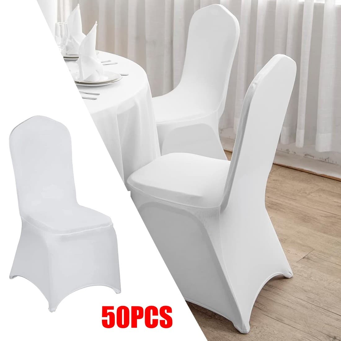 50 White Spandex Chair Covers for Flawless Event Styling - image 2