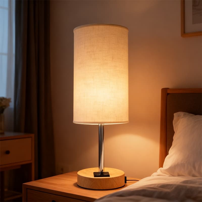 Effortless Lighting: 3-Way Dimmable Bedside Lamp with USB - image 7