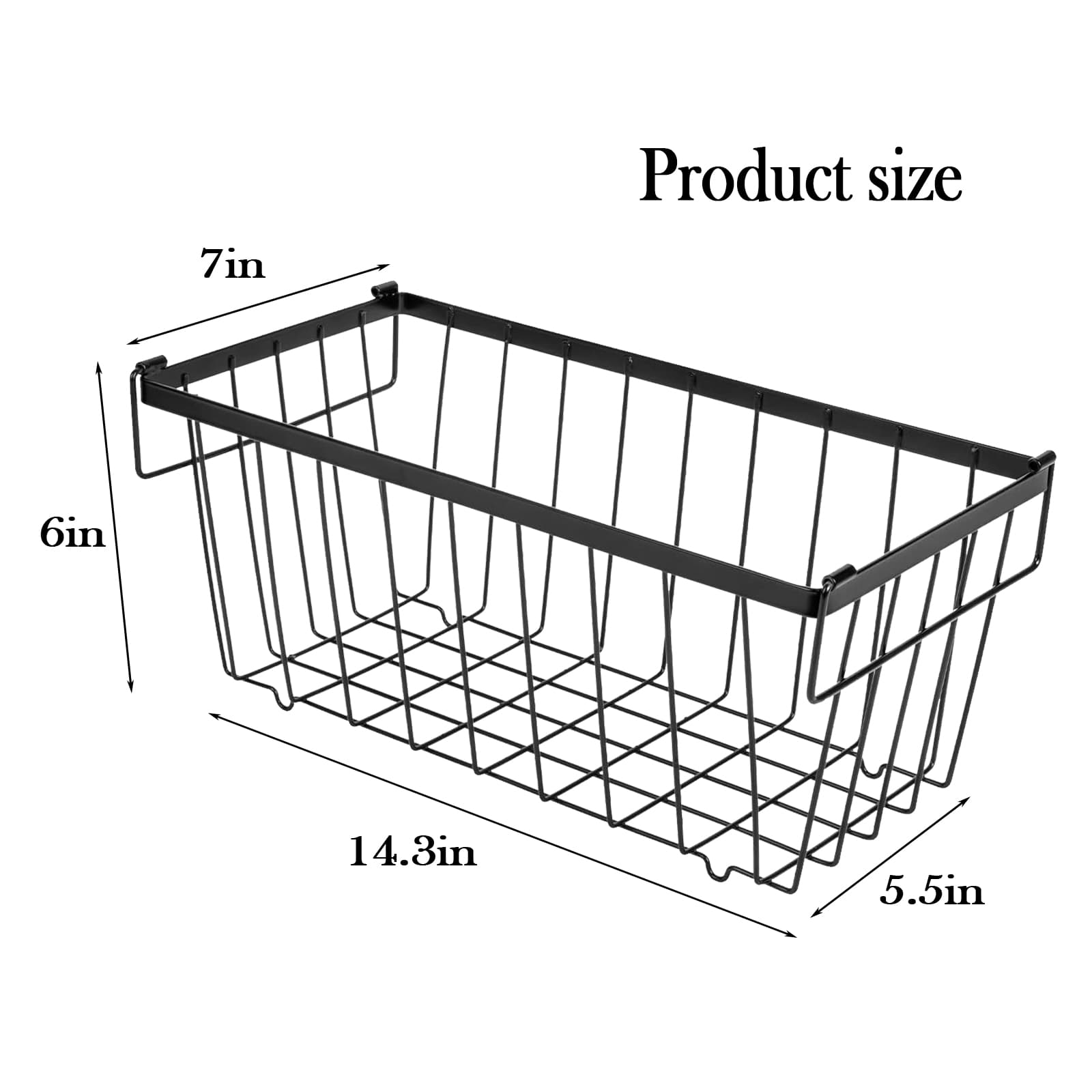 Stackable Organiser Baskets for Chest Freezers & Pantries (4-Pack)