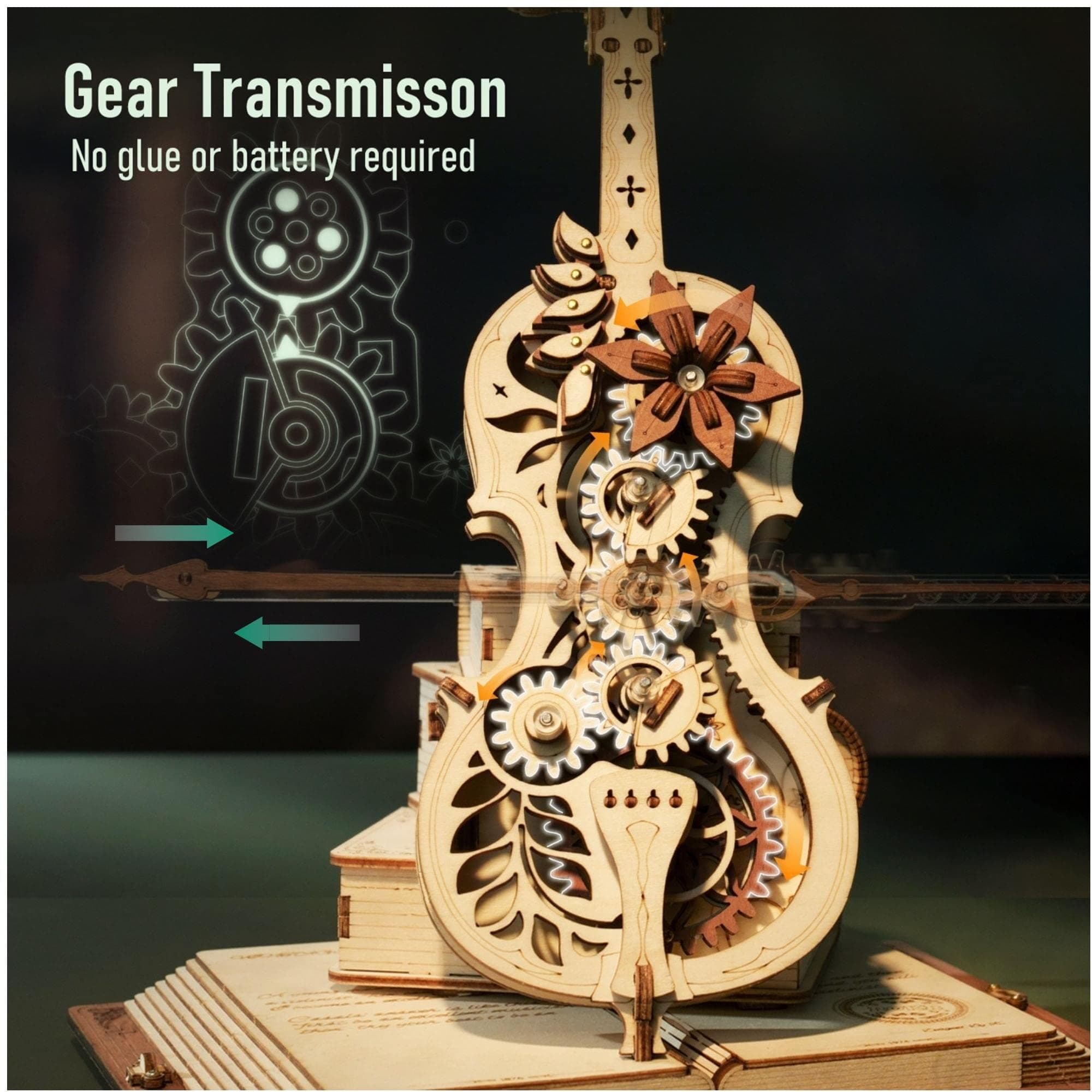 Magic Cello Mechanical 3D Puzzle & Music Box - image 2