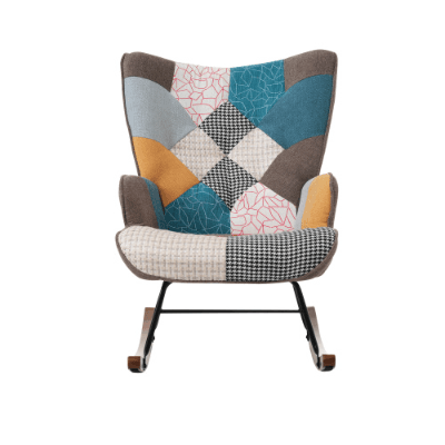 Relax in Style with a Vibrant Patchwork Rocking Chair - image 13