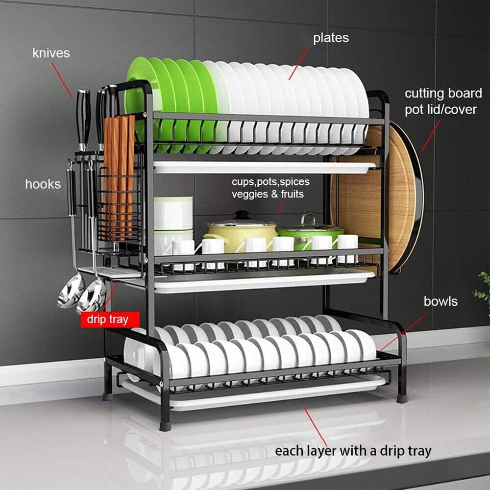 Transform Your Kitchen With This 3-Tier Dish Drainer - image 8