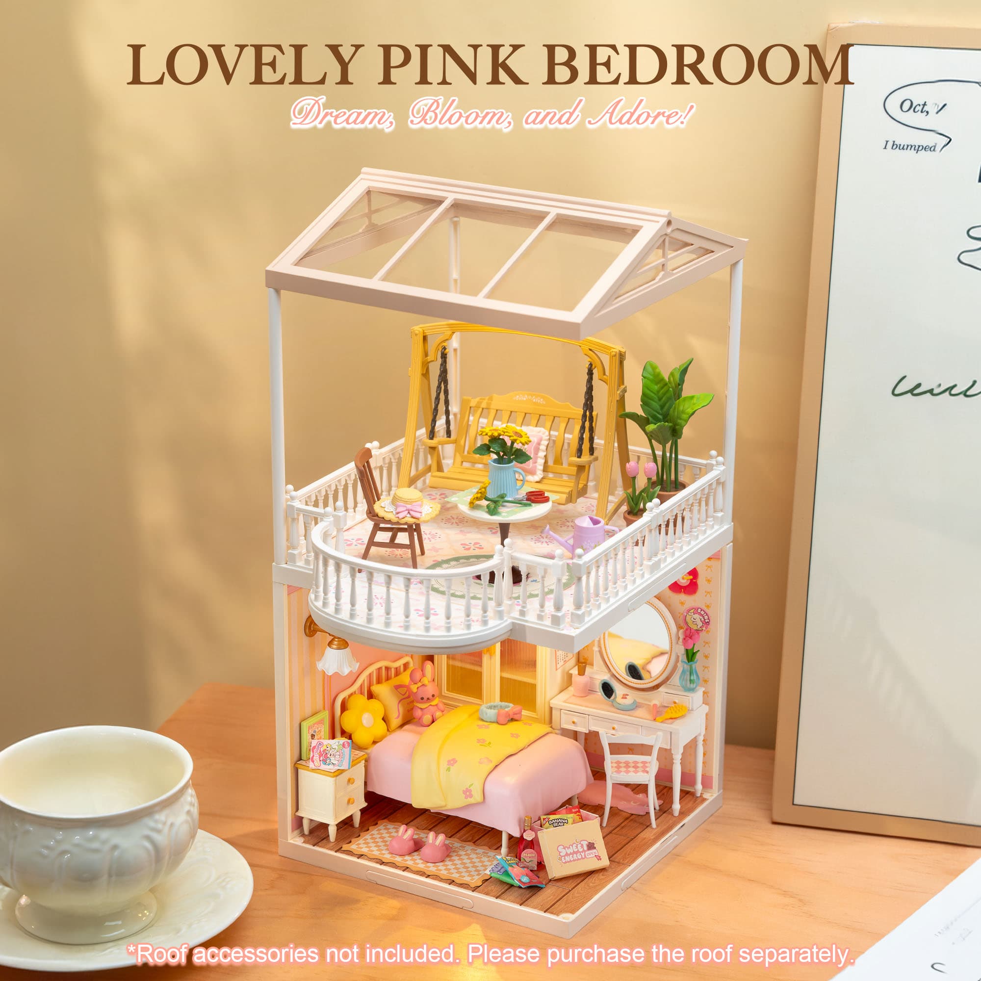 Transform Your Space with the Rolife Pink Bedroom Miniature Kit - image 8
