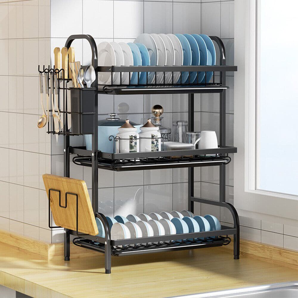Transform Your Kitchen With This 3-Tier Dish Drainer - image 1