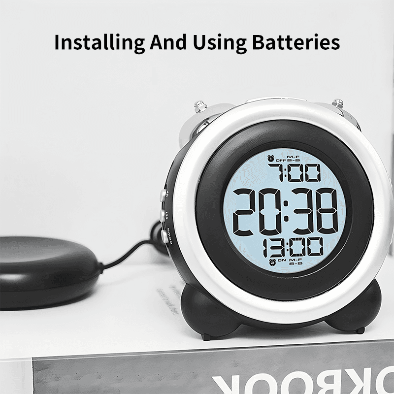 Loud Vibration Alarm Clock with Dual Alarms and Vibrating Disc - image 5