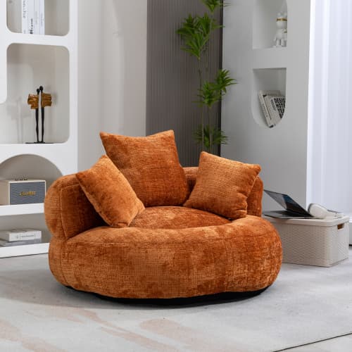 Unwind in Ultimate Comfort with Our High-Back Chenille Bean Bag - image 21