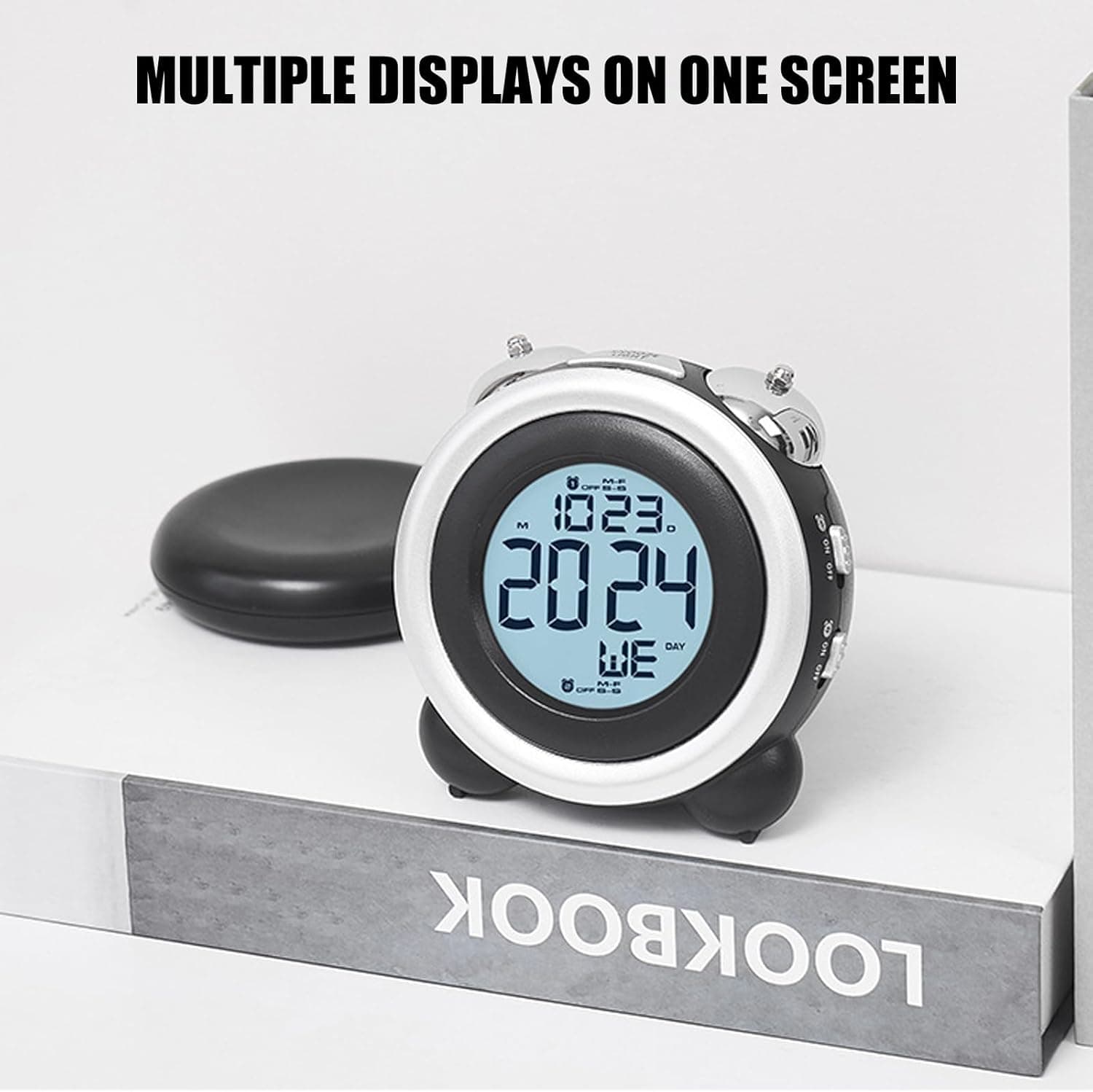 Loud Vibration Alarm Clock with Dual Alarms and Vibrating Disc - image 1