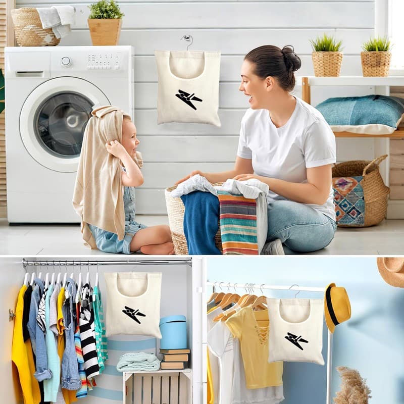 Effortless Laundry Days with Our Hanging Canvas Peg Bag - image 4