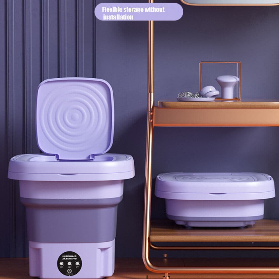 Set of 6 Kitchen Chairs with Rattan Back and PU Leather Seat - image 12