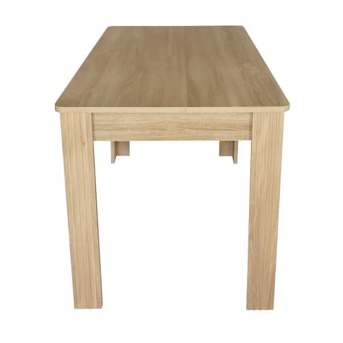 Modern Rectangular Dining Table for 4 People (Oak Effect) - image 5