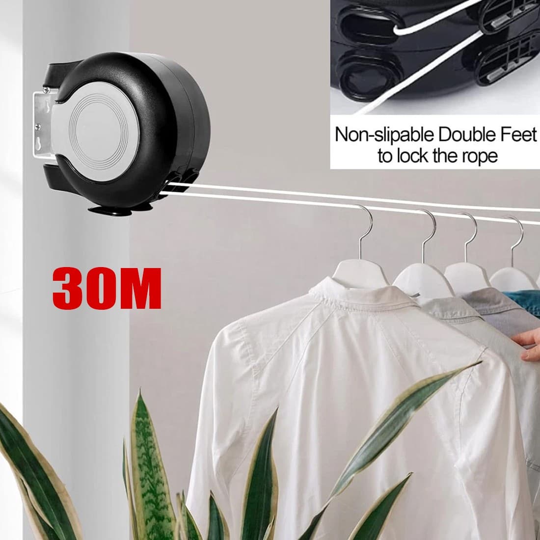 Effortless Drying with the 30m Double Retractable Washing Line - image 2