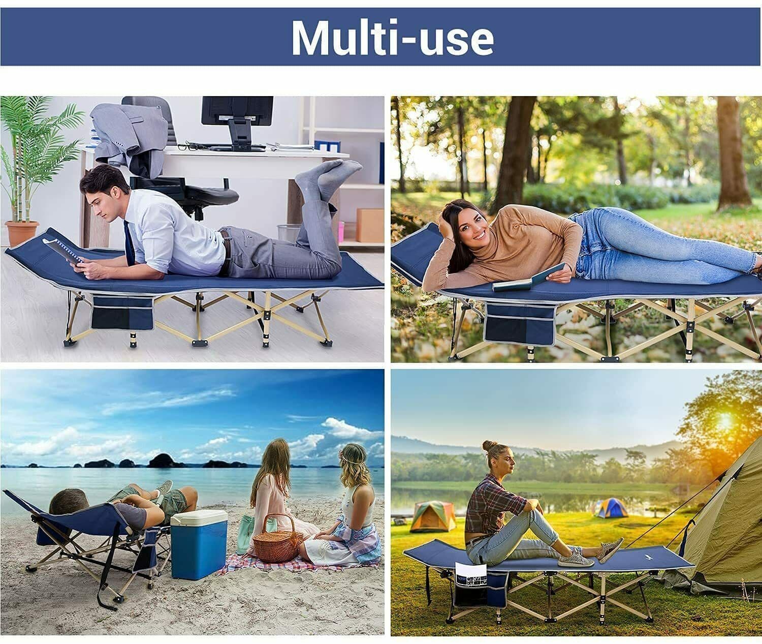 Versatile Folding Camp Bed for Camping, Garden & Guests - image 11