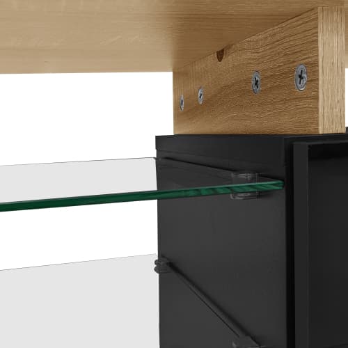 Contemporary TV Unit with 16-Colour LED Lighting - image 3