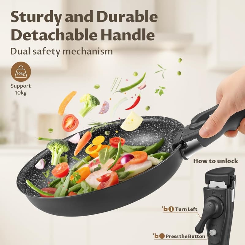 Transform Your Kitchen with the Fadware Detachable Handle Pan Set - image 4
