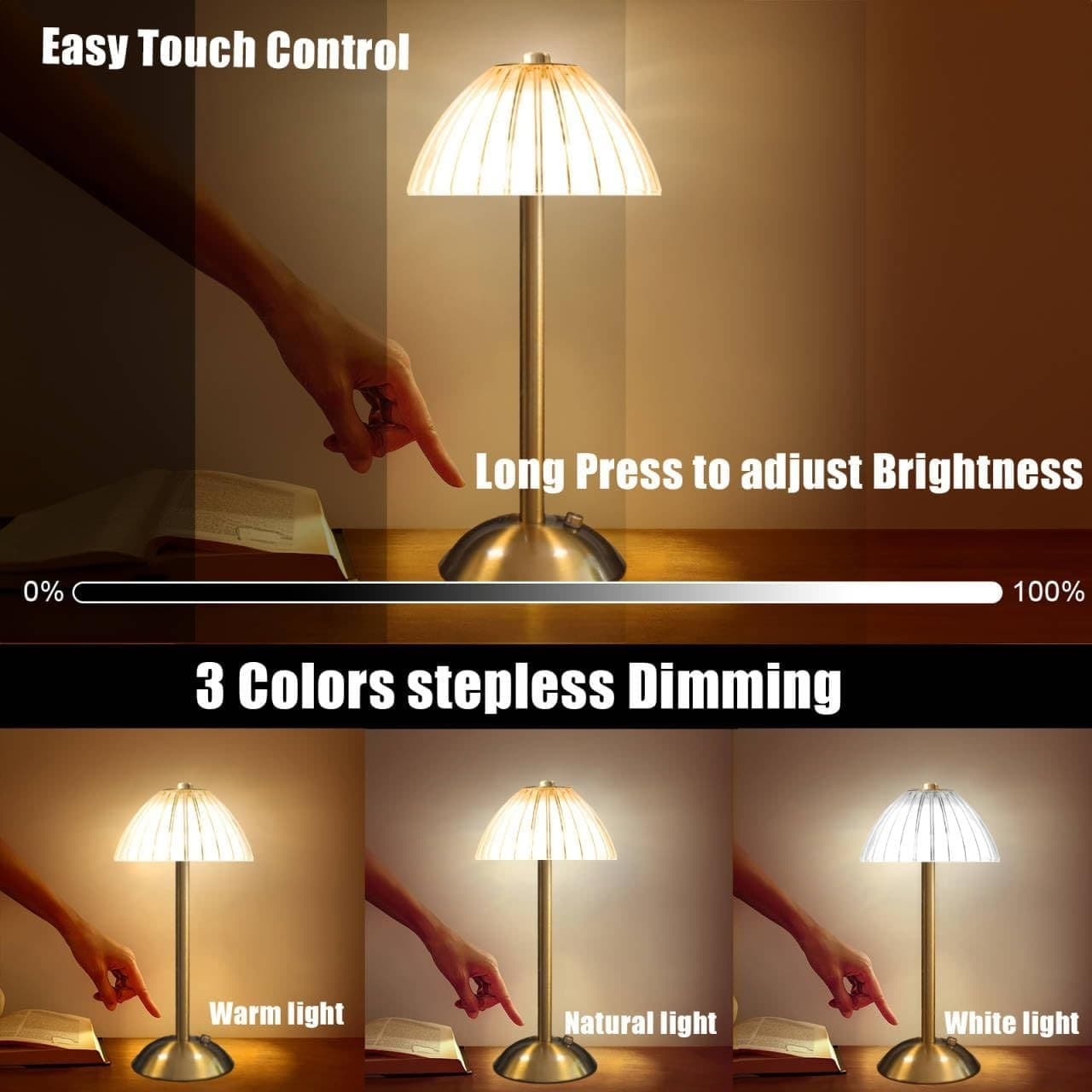 Transform Your Space with this Cordless Vintage LED Lamp - image 5