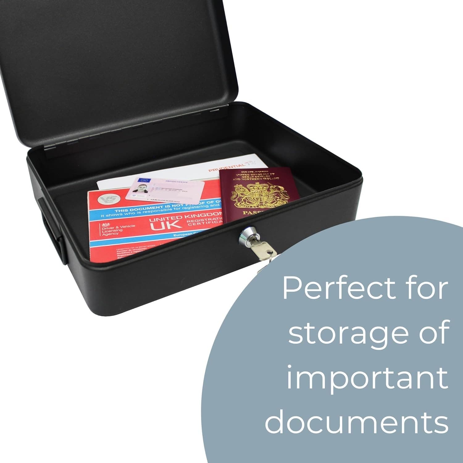 Secure Your Valuables with this 12-Inch Metal Safe Box - image 5
