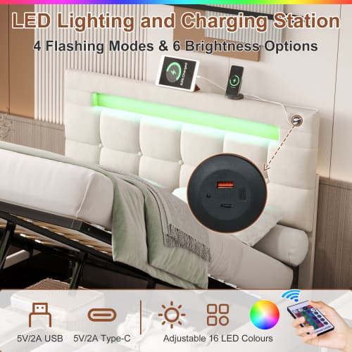 Transform Your Bedroom with Smart Storage & Ambient Lighting - image 3