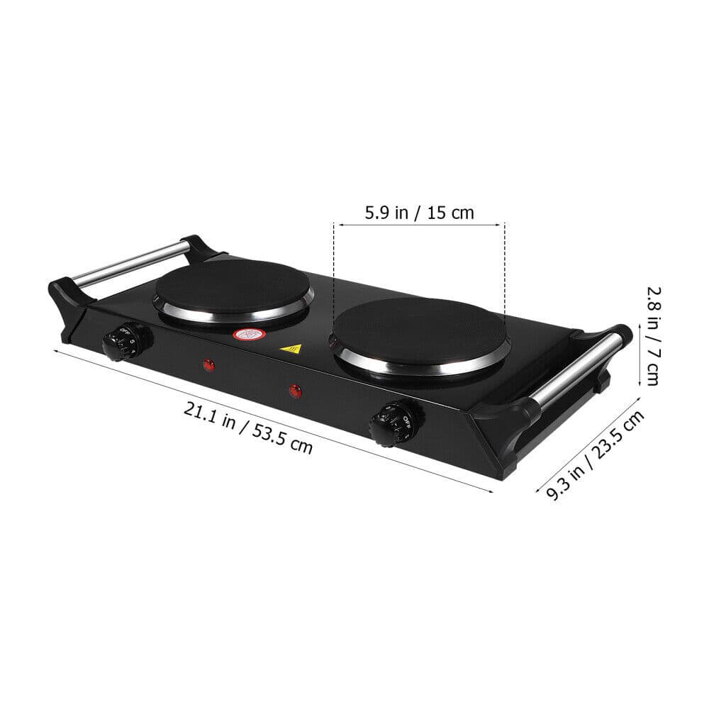 Cook Two Dishes at Once with a 2000W Double Electric Hob - image 20