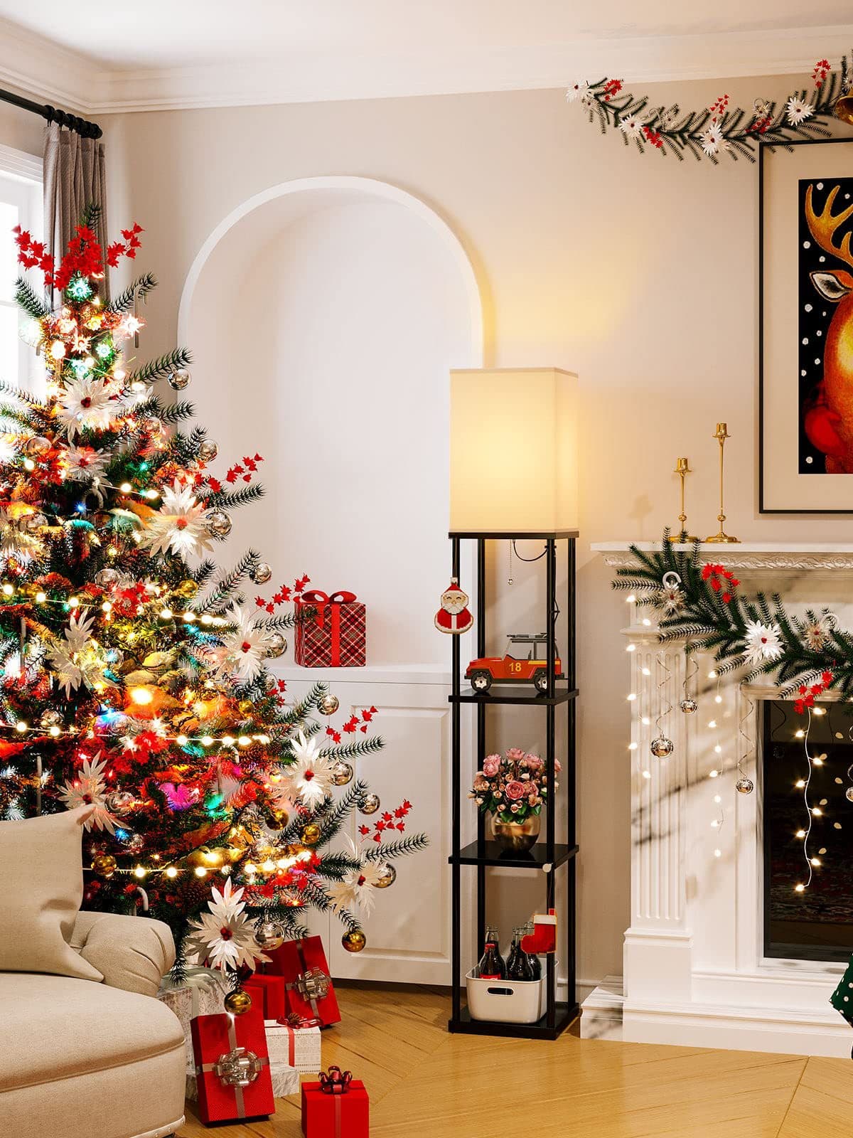 Transform Your Space with this 3-Tier Storage Floor Lamp - image 5