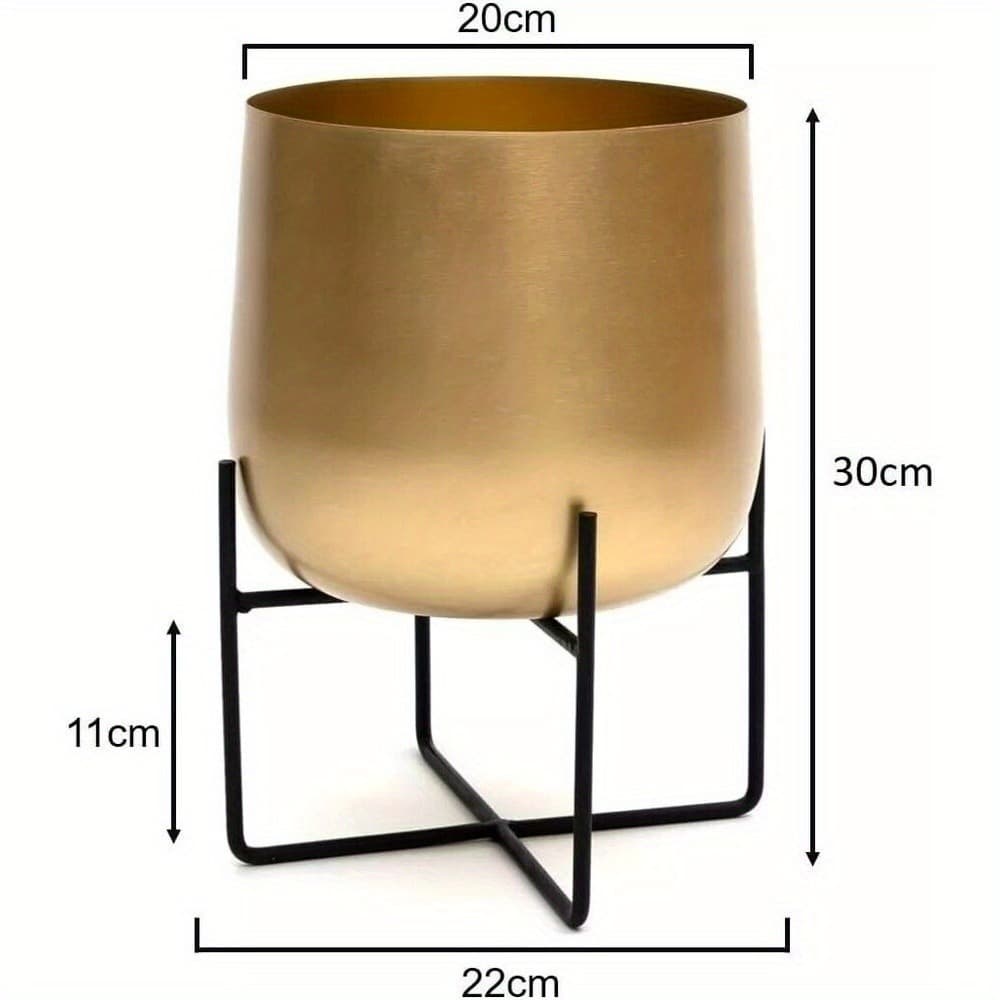 Transform Your Space with this Gold Planter & Stand - image 3