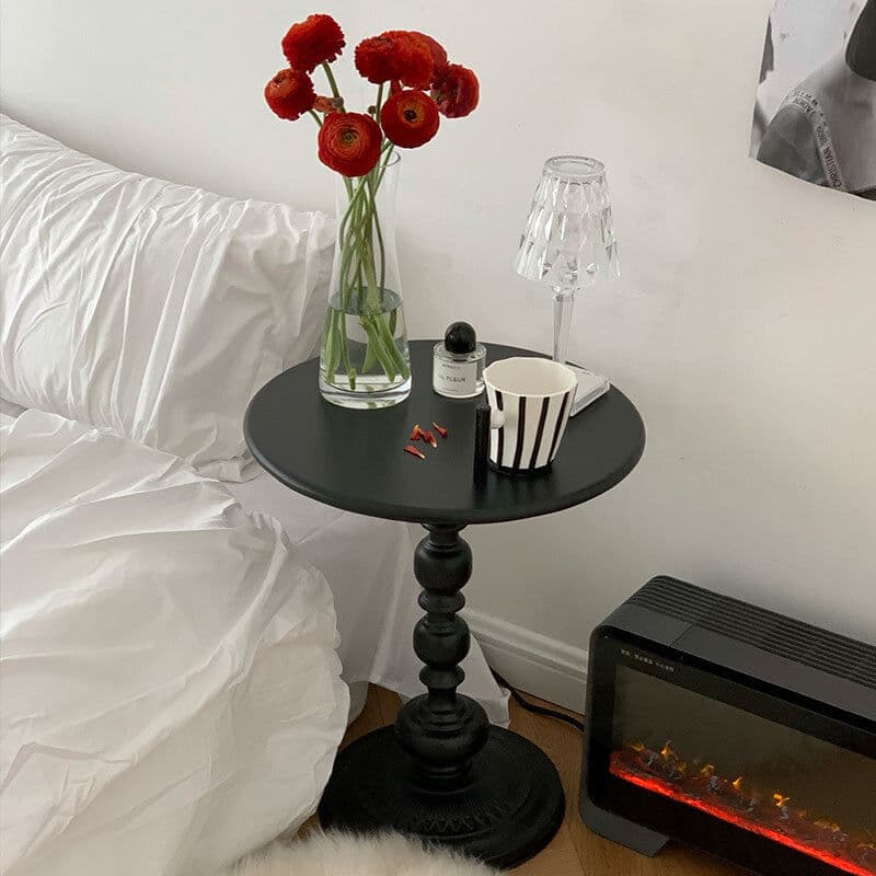 Effortless Style: Vintage Matte Metal Round Side Table - image 8