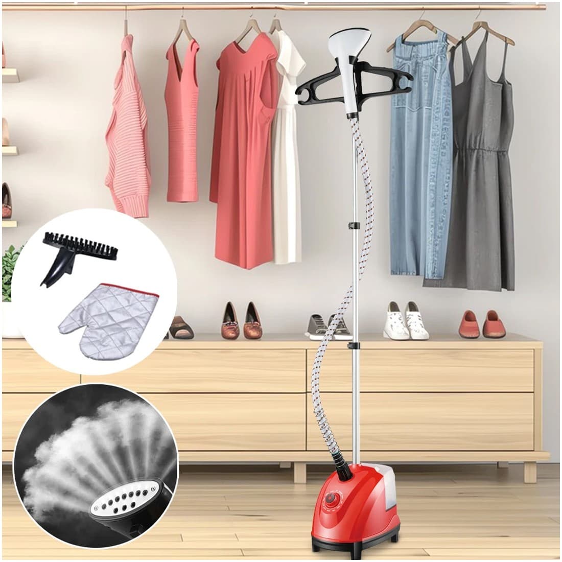 Effortless Crease Removal with This 1800W Upright Steamer - image 7