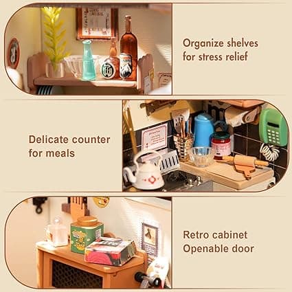 DIY Miniature Model Kit: Rolife's Happy Kitchen - image 2