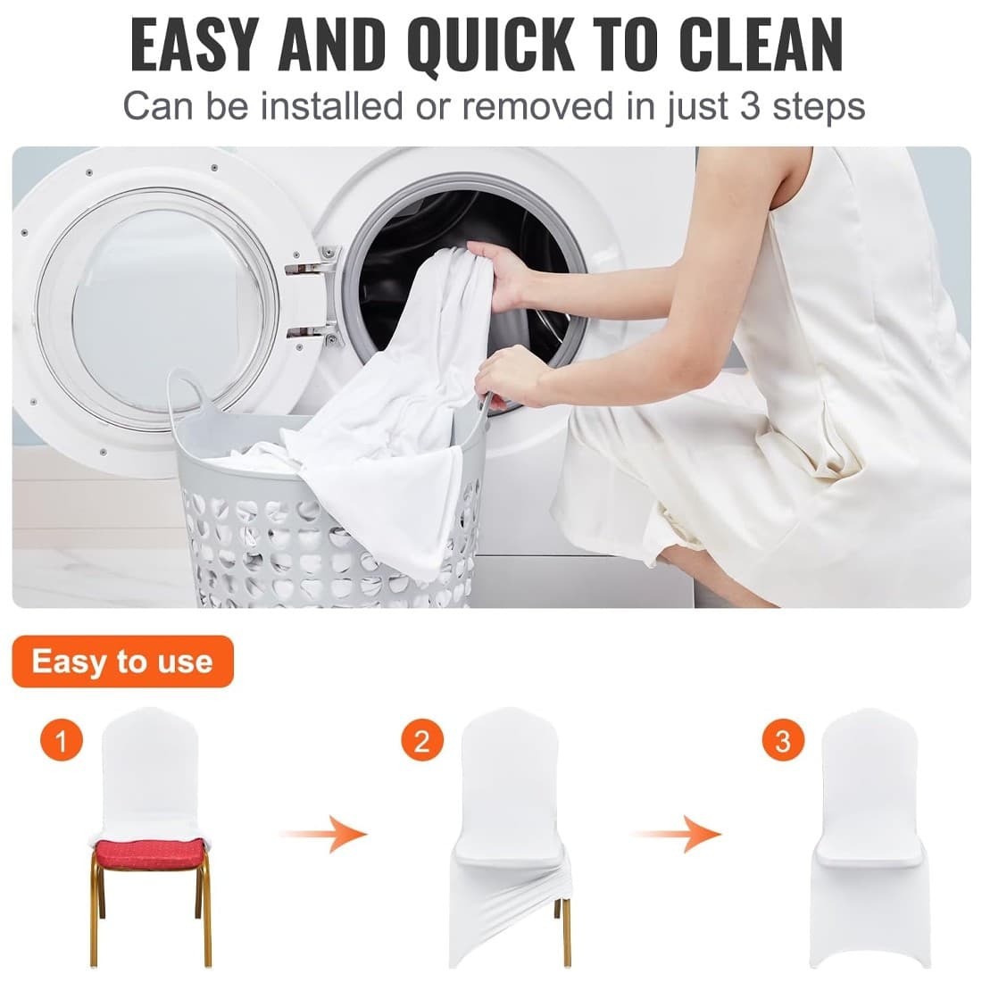50 White Spandex Chair Covers for Flawless Event Styling - image 10