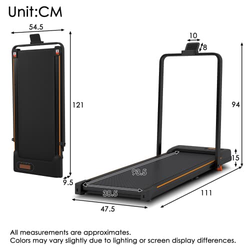 Compact Folding Treadmill with Adjustable Incline & Handrail - image 26