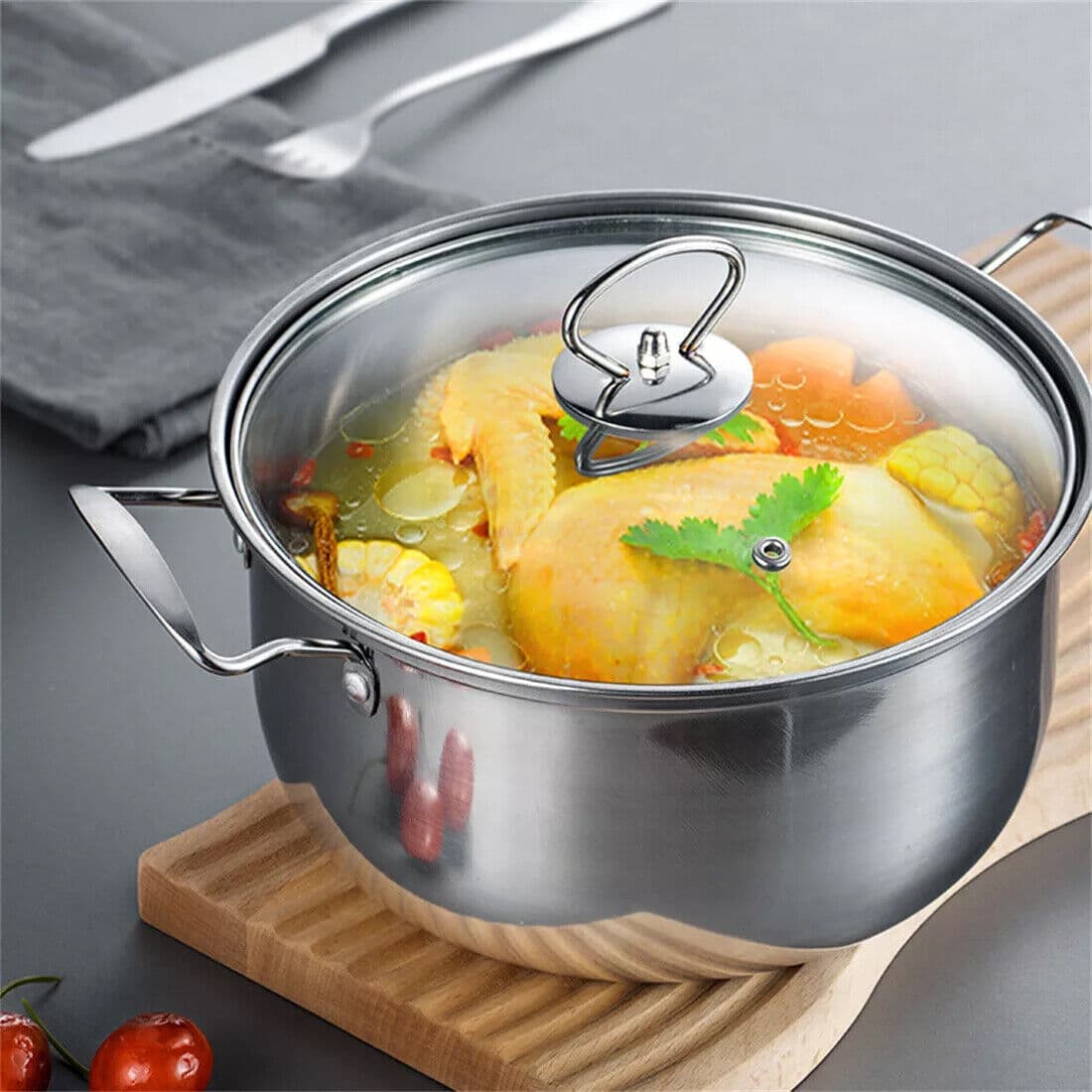 Complete 11-Piece Stainless Steel Pot and Pan Set - image 9