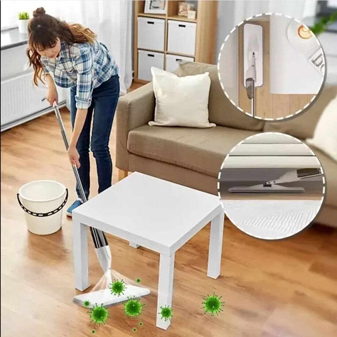 Effortless Floor Cleaning with the 360° Microfibre Spray Mop - image 8