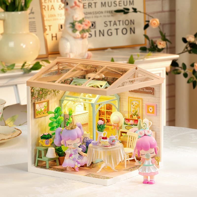 Build-Your-Own Miniature Tea Garden Kit with Lights - image 2
