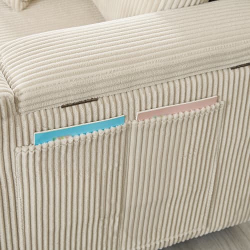 Transform Your Space with this Grey Corduroy Corner Sofa Bed - image 20