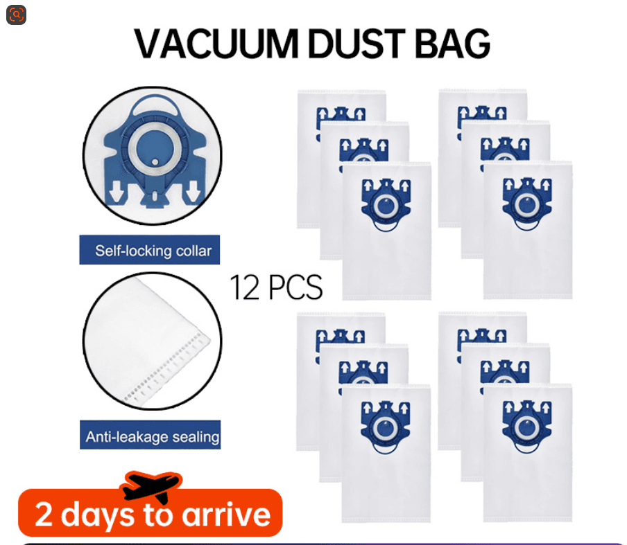 Vacuum Storage Bags for Clothes & Bedding (12 Pack)