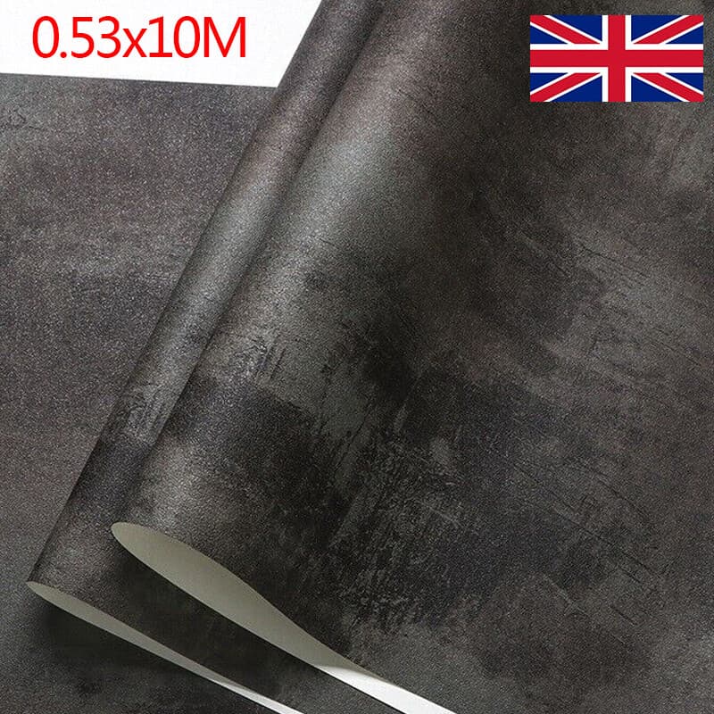 Transform Your Space with Dark Grey Concrete Effect Wallpaper