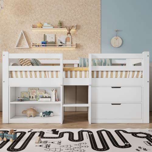 Transform Their Room with the Villalta Home White Single Storage Bed - image 7