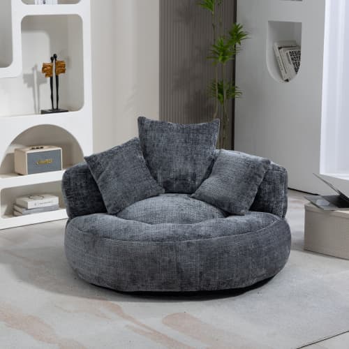 Unwind in Ultimate Comfort with Our High-Back Chenille Bean Bag - image 19