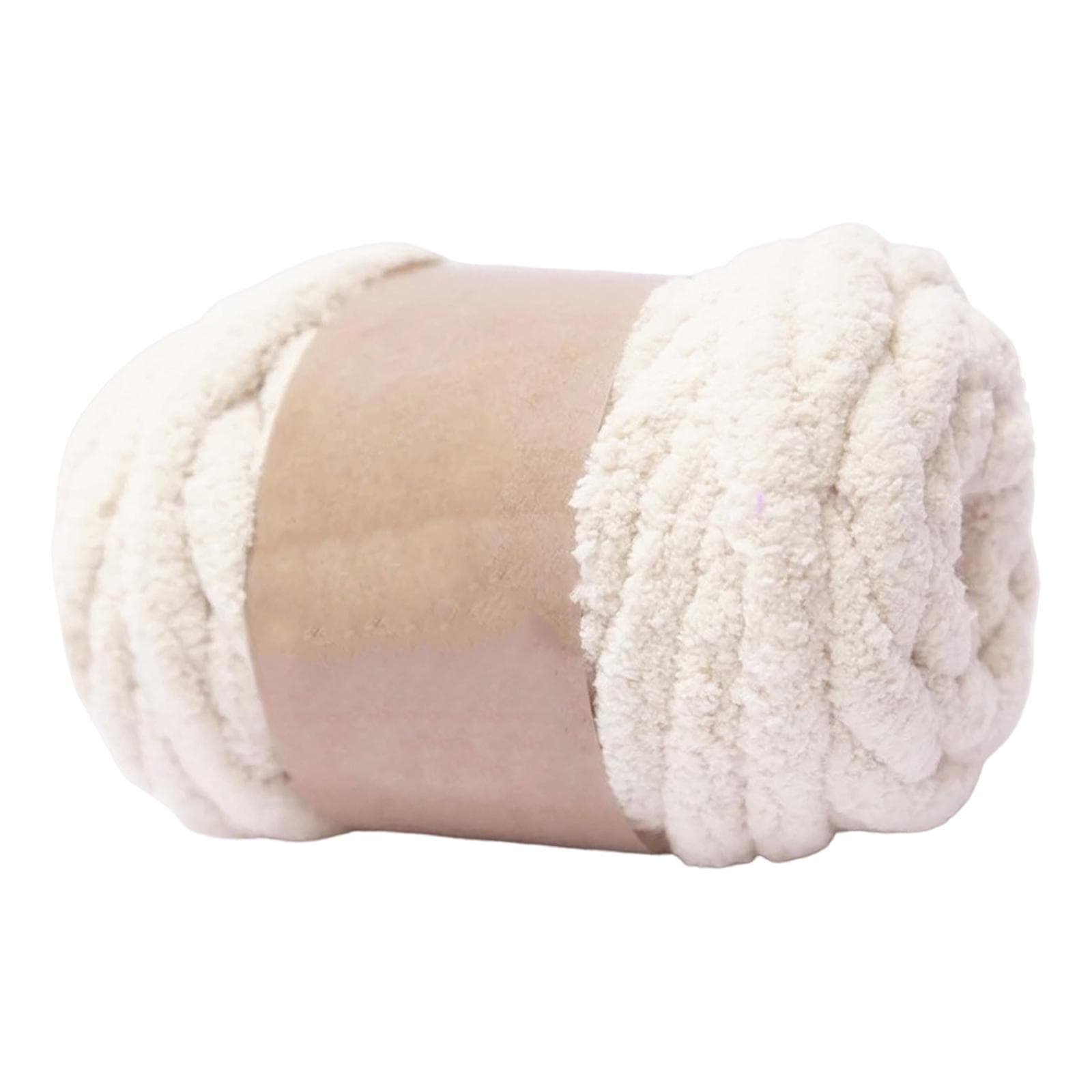 Premium Beige White Chunky Yarn for Effortless Arm Knitting