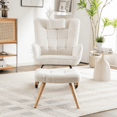 Discover Effortless Comfort in the Villalta Home White Rocking Chair - image 3