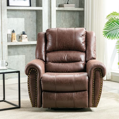 Large Faux Leather Power Lift Recliner with Massage & Heat - image 13