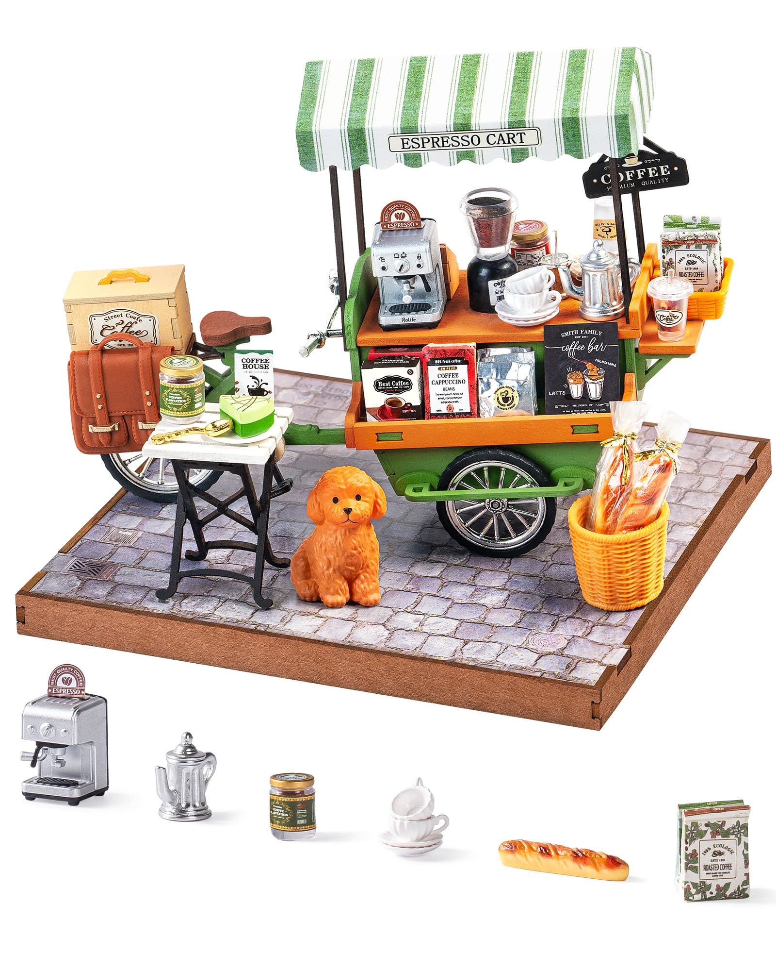 Build Your Own Vintage European Wooden Coffee Cart - image 8