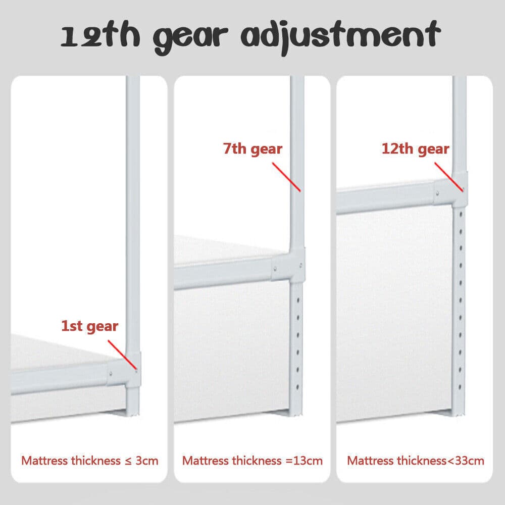 Height-Adjustable 200cm Bed Guard Rail for Toddlers - image 14