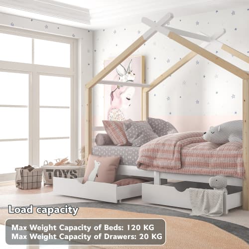 Spark Their Imagination with a Cosy House Bed & Storage - image 1