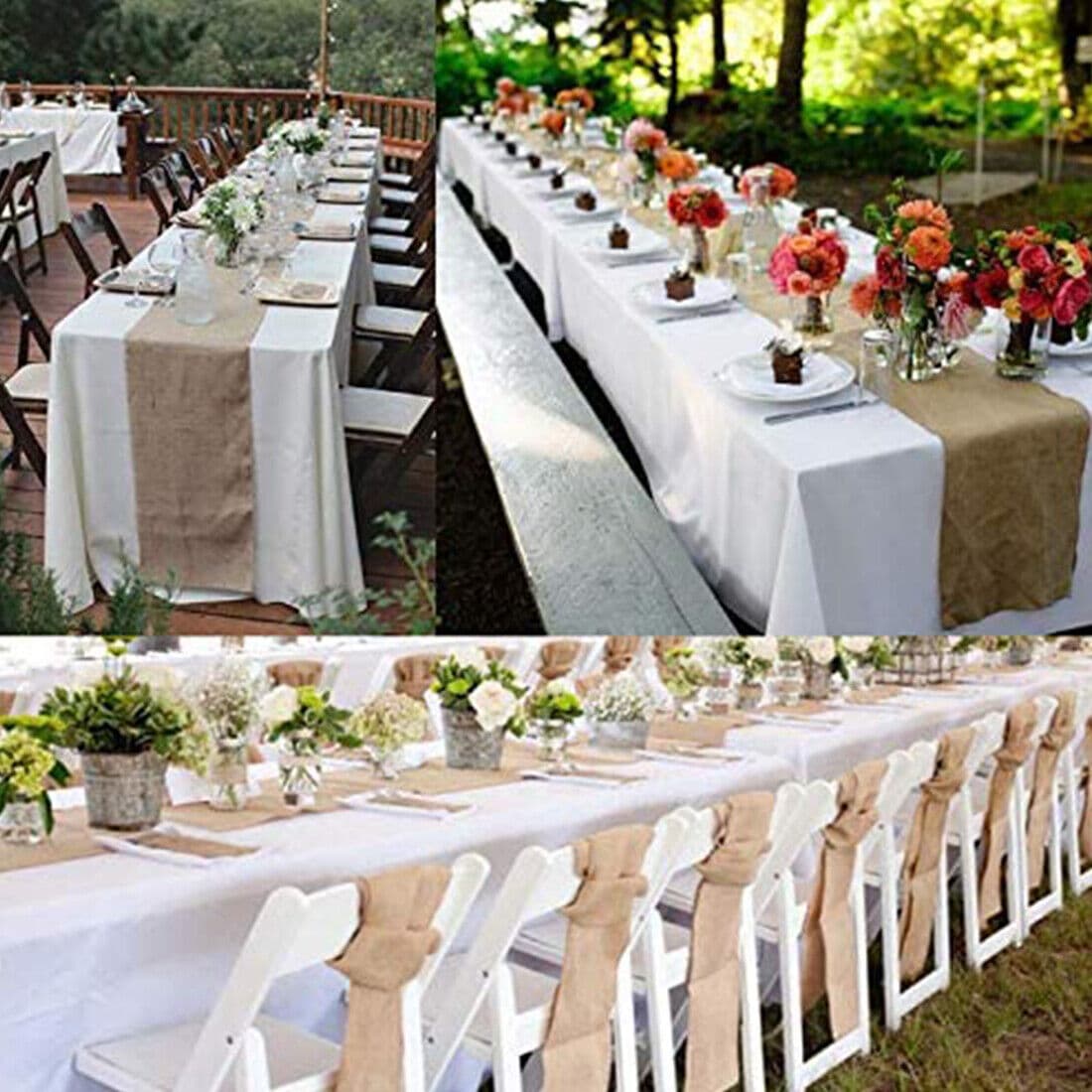 Transform Your Event with this 10m Rustic Hessian Runner Roll - image 3