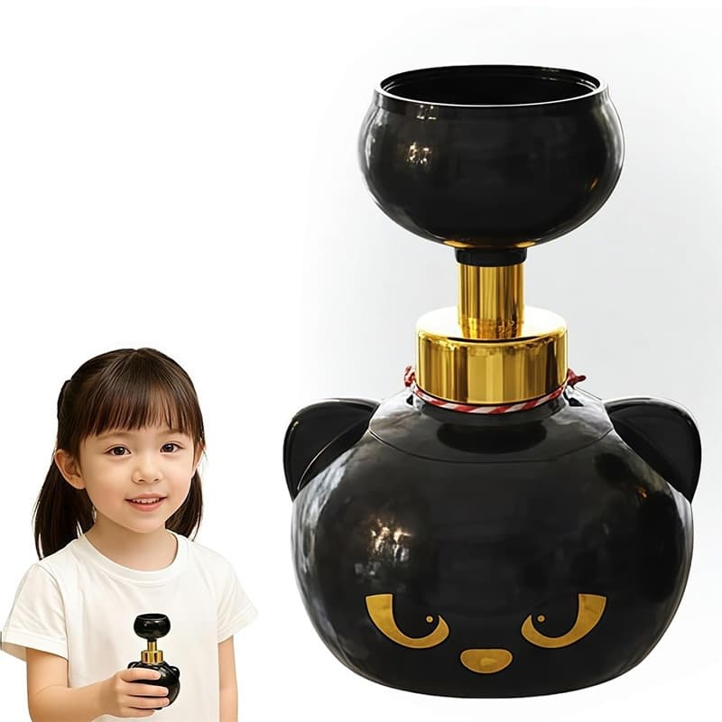 Black Cat Soap Dispenser with Built-In Bowl - image 12