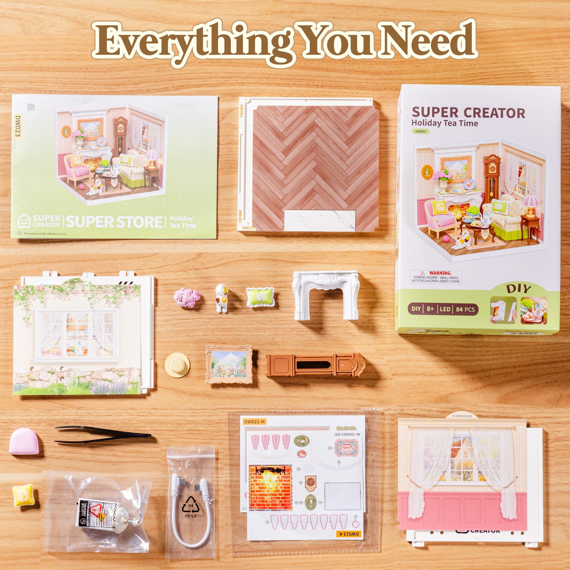 Transform Your Space with the Rolife Miniature Tea Room - image 25